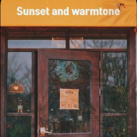 Sunset and warmtone 사진